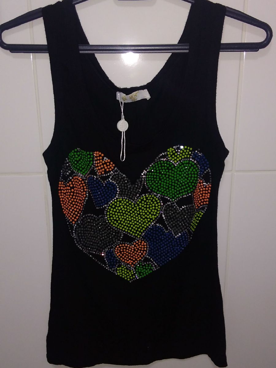 regata bordada, sem uso um arraso :-) - blusas sem marca