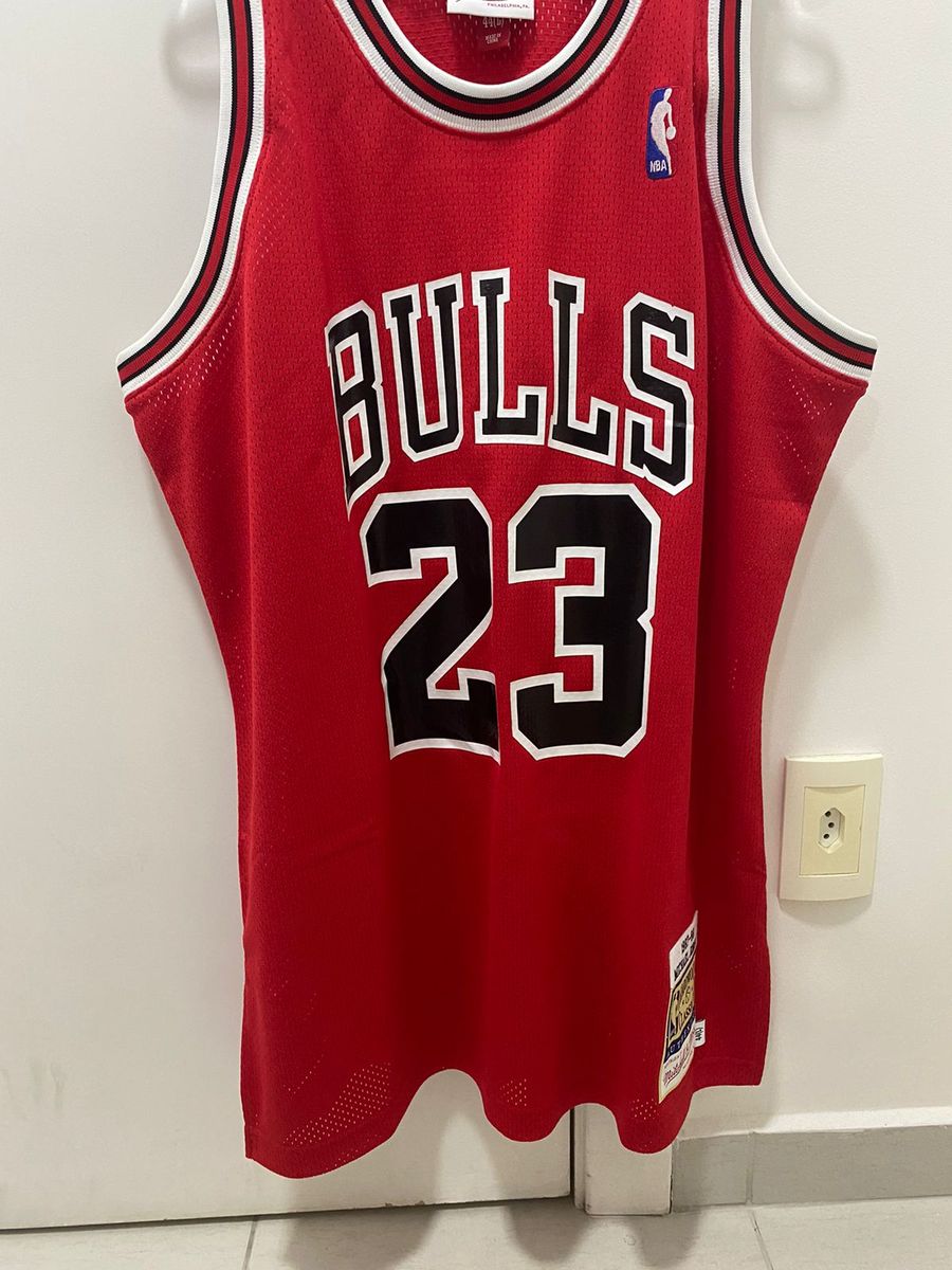 Regata Chicago Bulls Michael Jordan Mitchell & Ness Authentic Bull ...