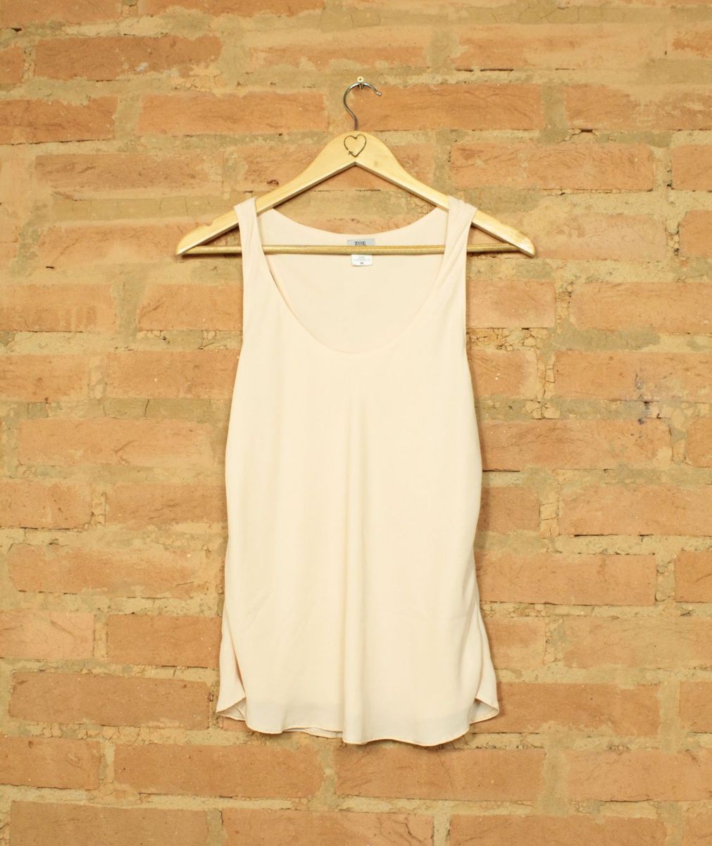 regata crepe rosê - blusas zoe
