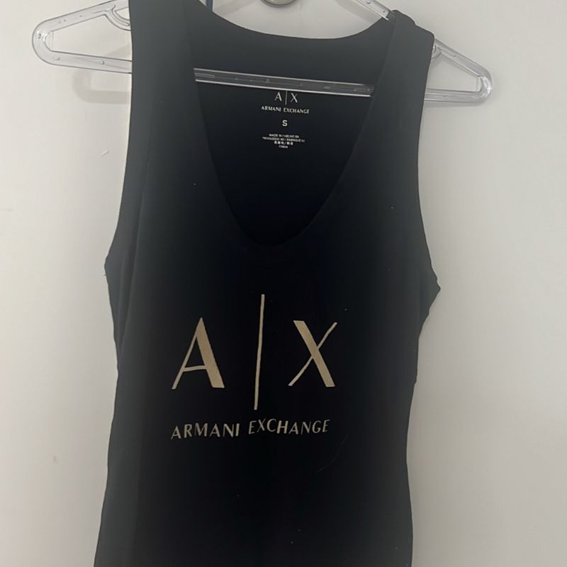 Regata Feminina Armani Blusa Feminina Armani Exchange Usado