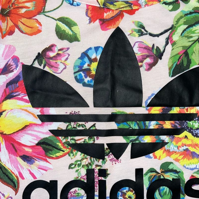 Regata Feminina (farm X Adidas) Estampa Floral Blusa Feminina Adidas  Farm Usado 96743461 enjoei