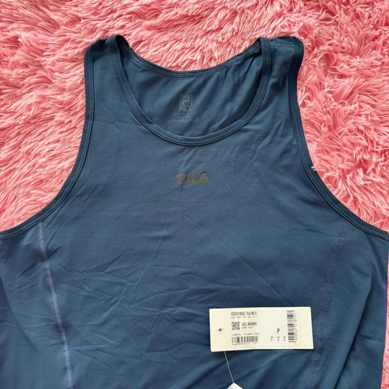 Regata Fila Bio Ii Masculina Azul Marinho Fila Nunca Usado