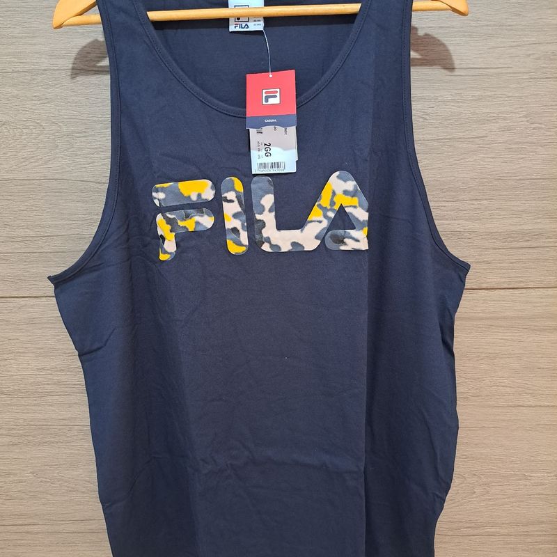 Regata Fila Letter Basic Masculina Ggg Nova Camiseta Masculina