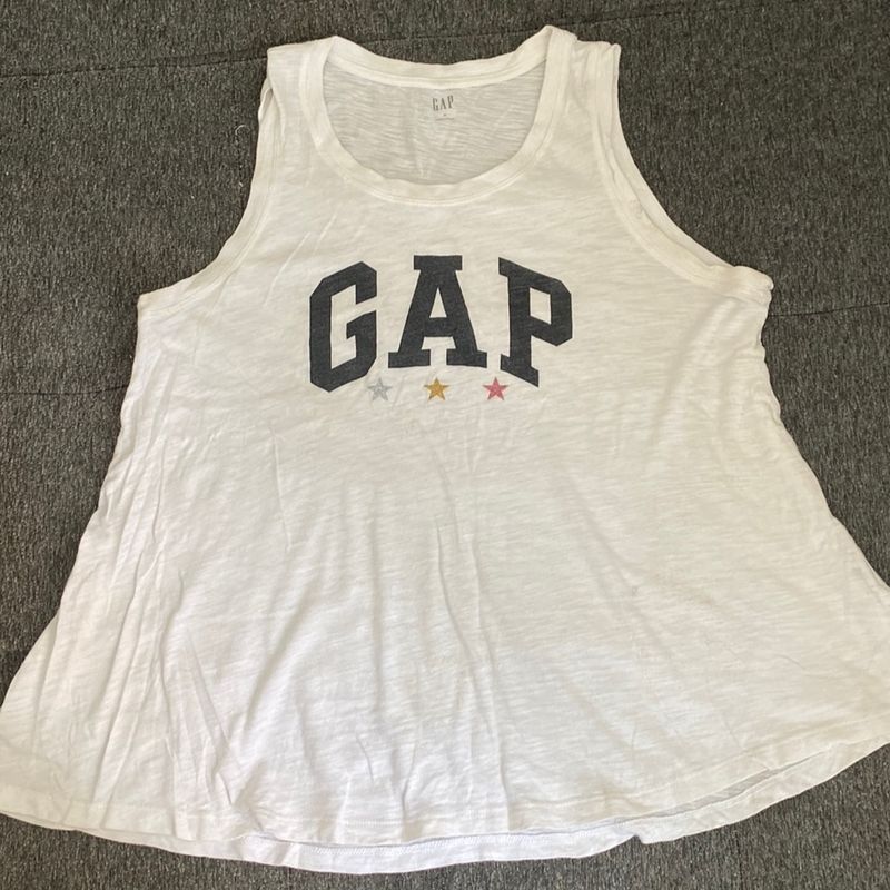 Regata Gap Branca Blusa Feminina Gap Usado 80853738 enjoei