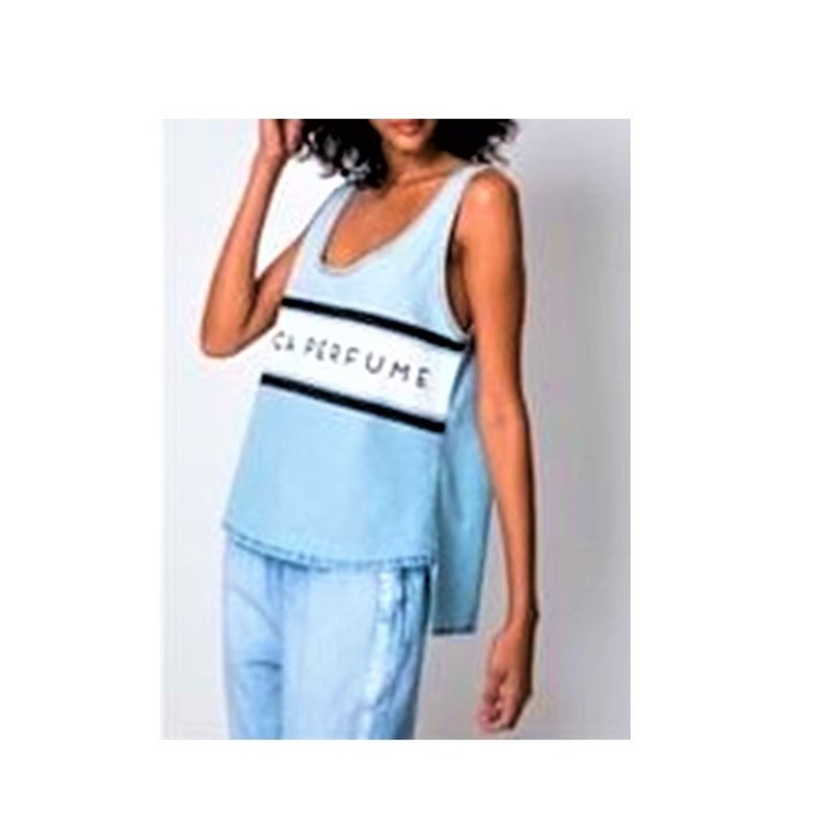 Regata Lança Perfume Faixa Lettering | Blusa Feminina Lança Perfume ...