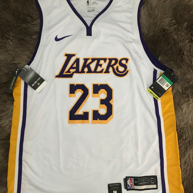 Regata NBA Los Angeles Lakers nº 23 Lebron James Nike Masculina