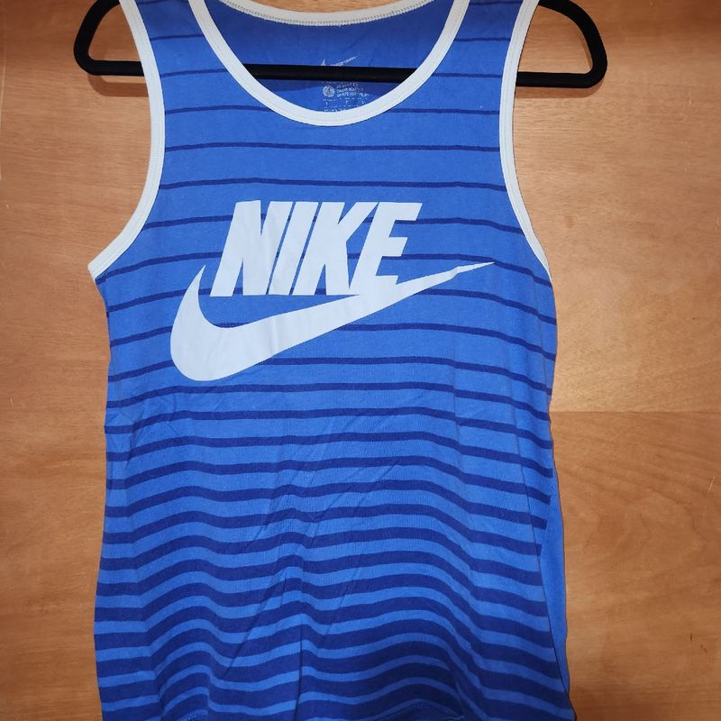 Regata Nike Azul P 100%Algodão Nike Usado 103276515 enjoei