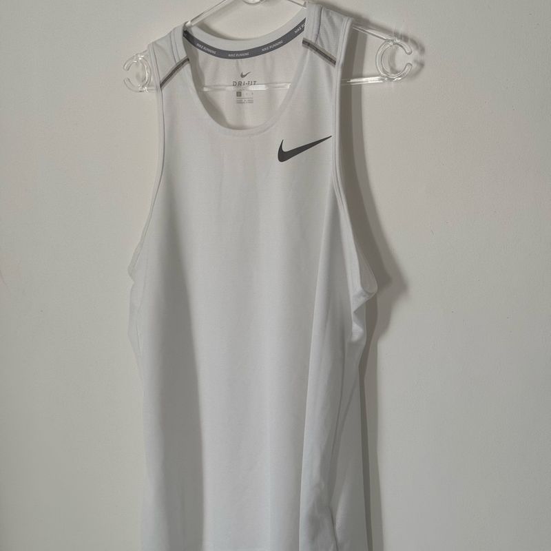 Regata Nike Masculina Dri-Fit Branco Nike Nunca Usado