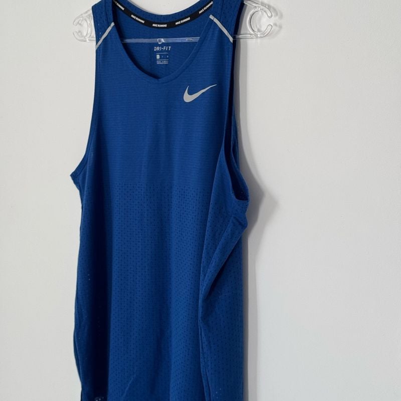 Regata Nike Masculina Rise 365 Azul Escuro Camisa Masculina Nike Nunca  Usado 110133568 enjoei