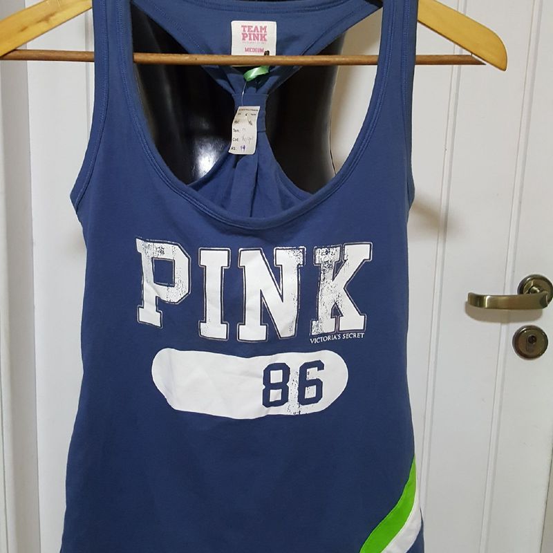 Regata Victoria s Secret Pink Collection Blue. Blusa Feminina Victorias Secret Nunca Usado 50627874 enjoei