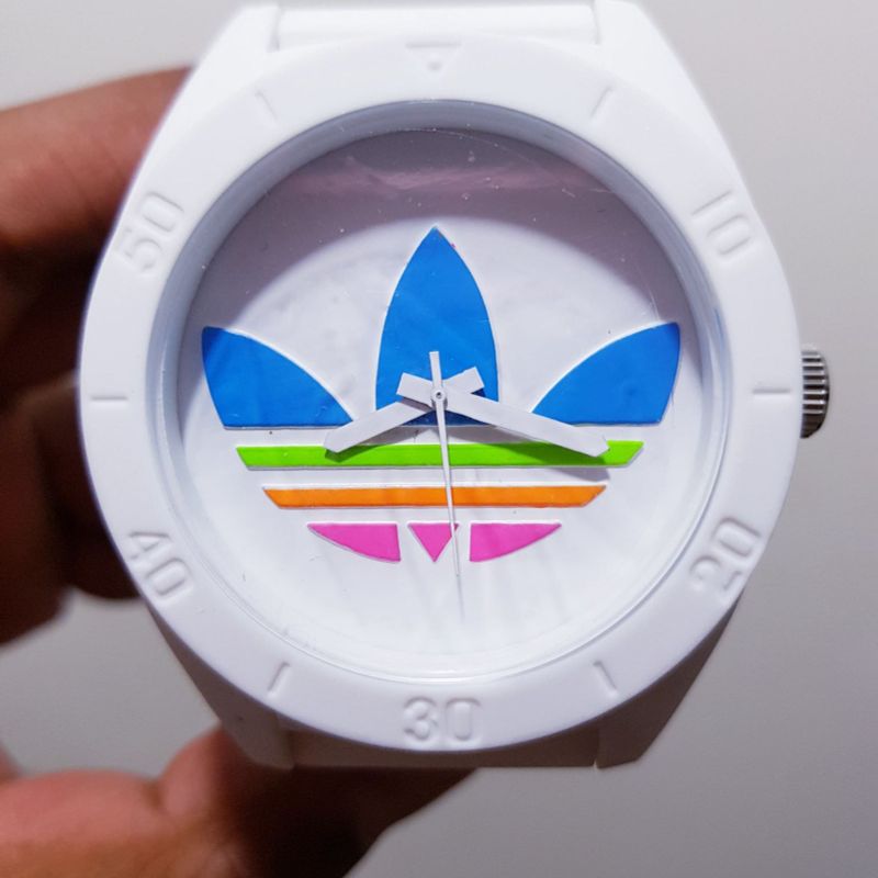 Adidas santiago store watch white