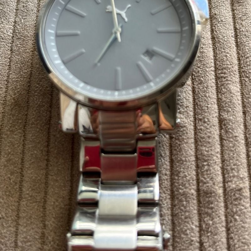 Puma Prata Relogio Puma Original Relógio Analógico Puma Cor Prata