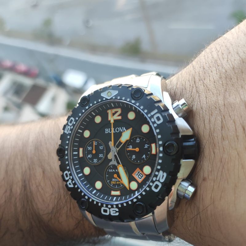 Relogio Bulova Sea King Chronograph 98b244 Bulova Usado 104907483 enjoei