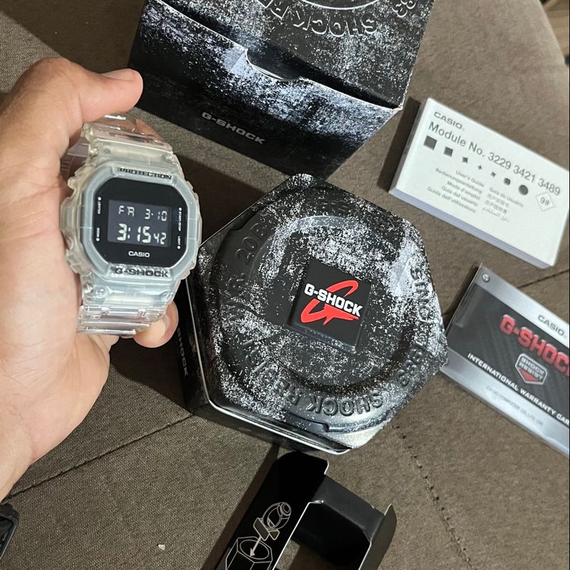 Relógio Casio G-Shock Dw-5600 Transparent Pack | Casio Usado