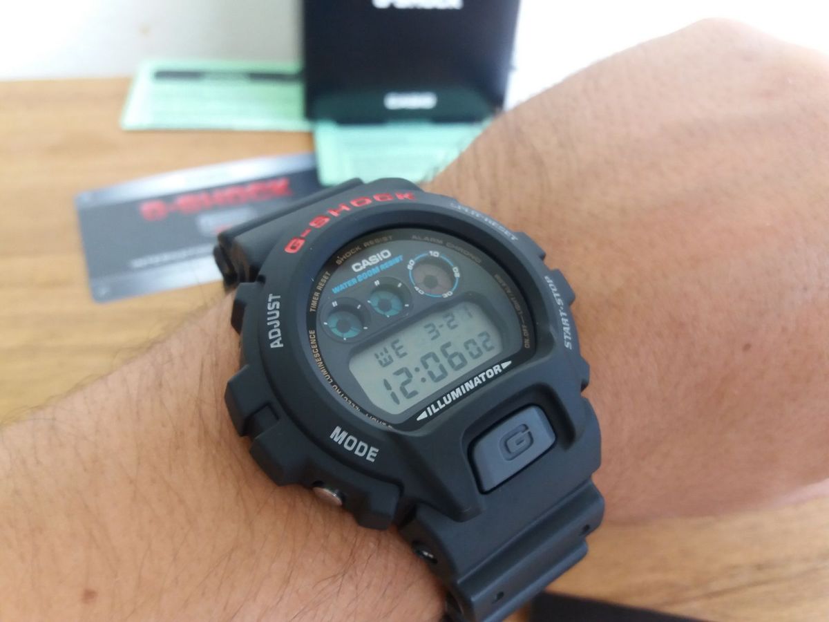 Relogio Casio G Shock Dw 6900 1vdr Preto Vermelho Original Relogio Masculino Casio Nunca Usado Enjoei