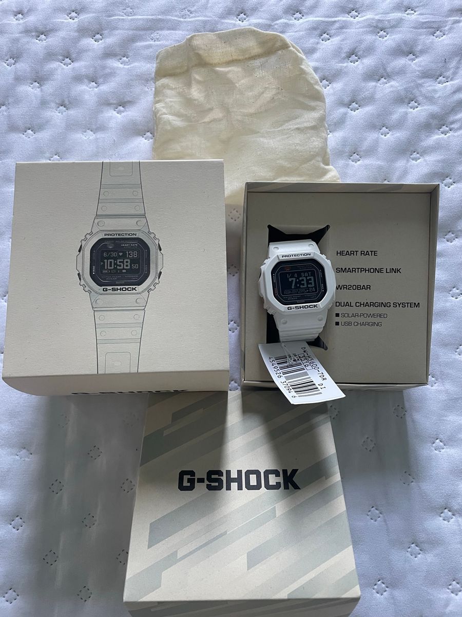 Relógio Casio G-Shock Dw-H5600-7dr Branco | Casio G Shock Nunca