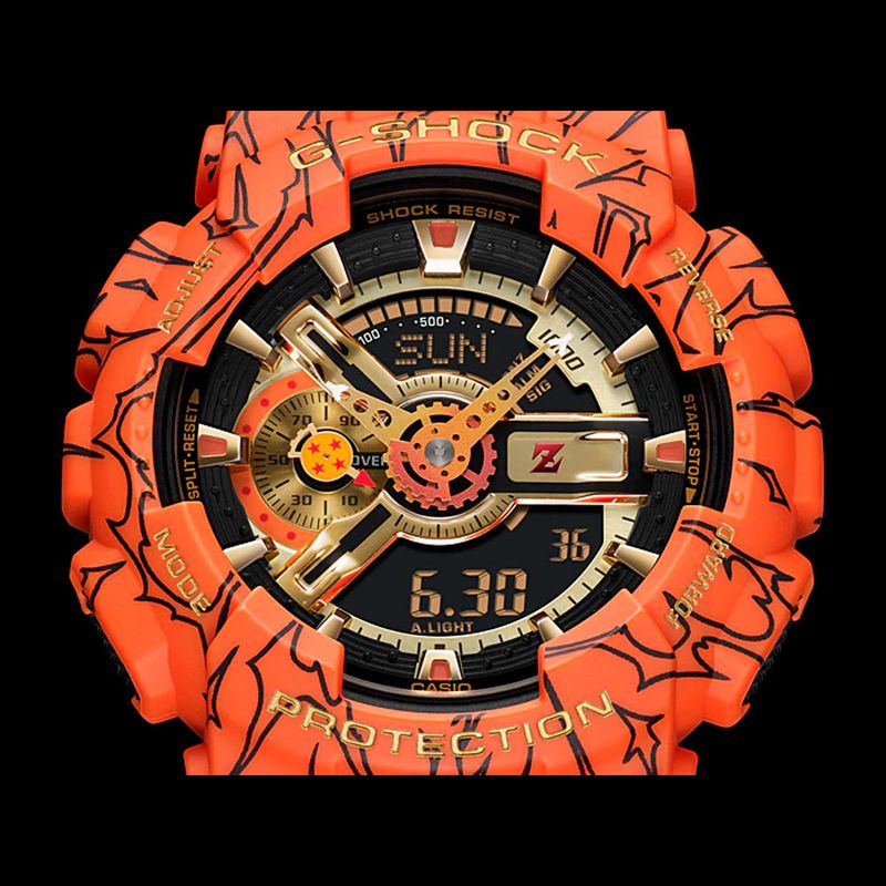 Relógio Casio G-Shock Ga-110jdb-1a4dr *Collab Dragon Ball Z