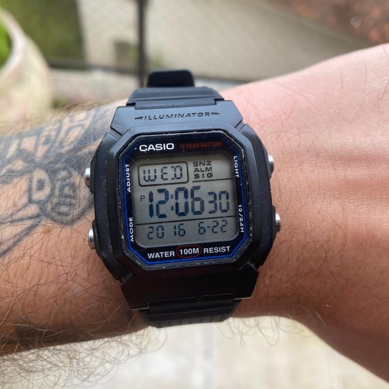 Relógio Casio Masculino Digital W-800h Relógio Masculino Casio Usado  97314848 enjoei