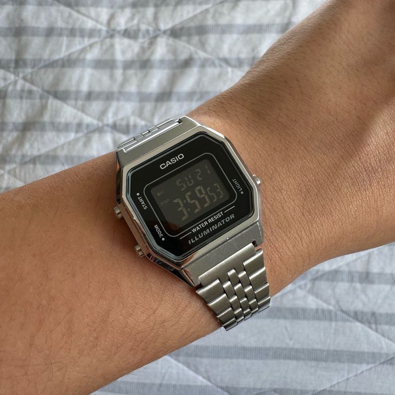 Stainless Steel La680 Casio Relógio Casio Vintage La680wel-8d R$ 330