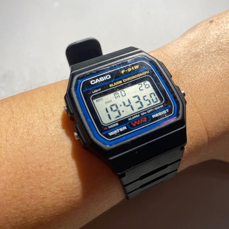 Rel gio Casio Standard F 91w 1dg Preto Unissex Rel gio Feminino