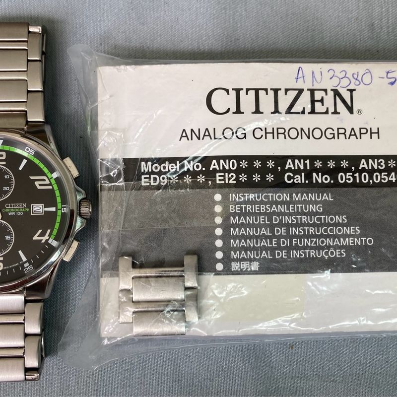 Relógio Citizen Masculino Cronógrafo An3380-53g | Relógio