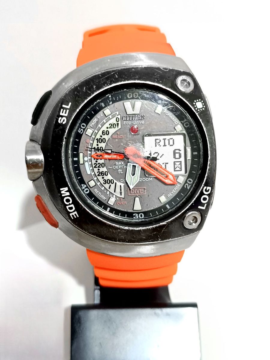Relógio Citizen Meia Lua Original Eco Drive Usado | Relógio Masculino ...