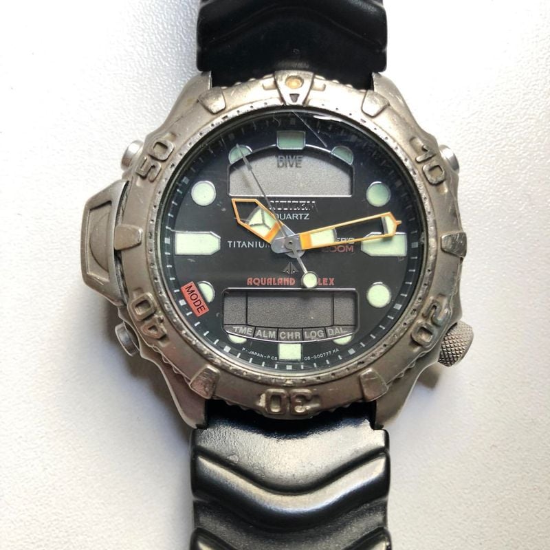 Citizen aqualand duplex titanium best sale