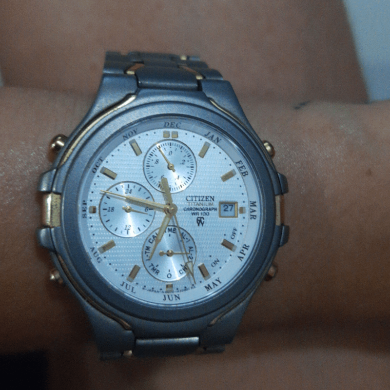 Citizen titanium outlet chronograph wr100