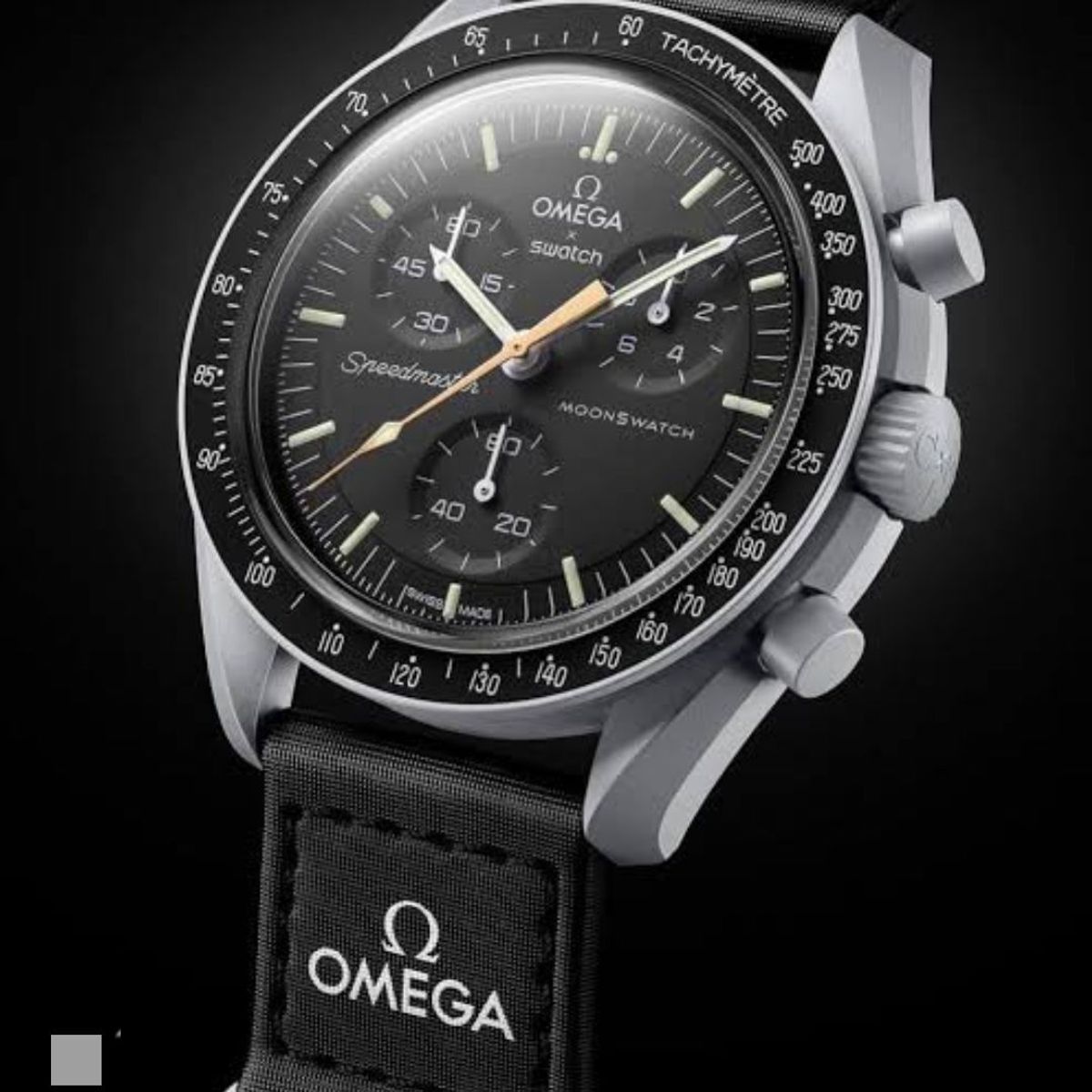 Relógio Collab Omega X Swatch Bioceramic Moonswatch Missão À Lua ...