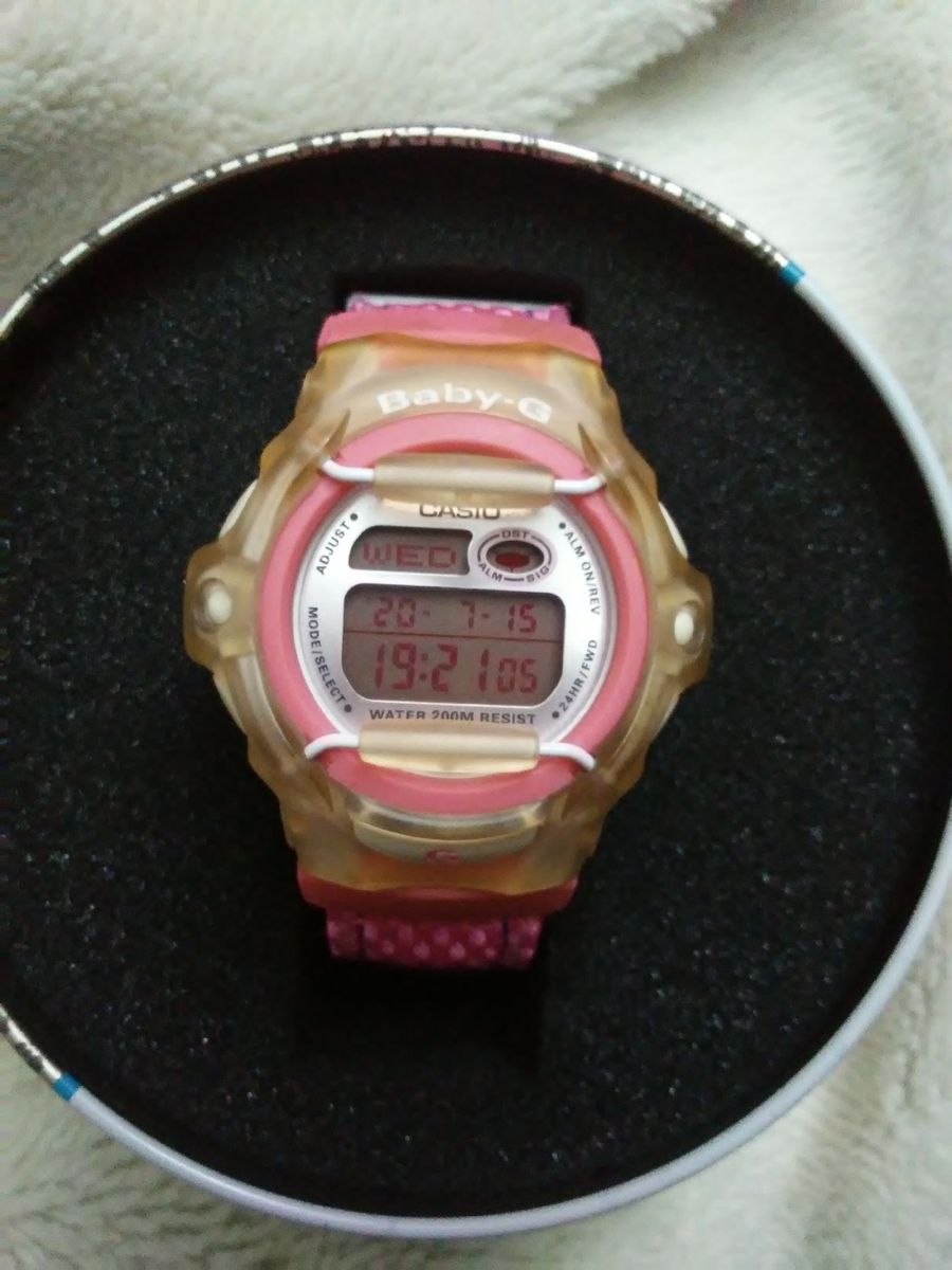 Relógio Cor de Rosa da Baby-g | Relógio Feminino Baby G Usado 43865774 ...