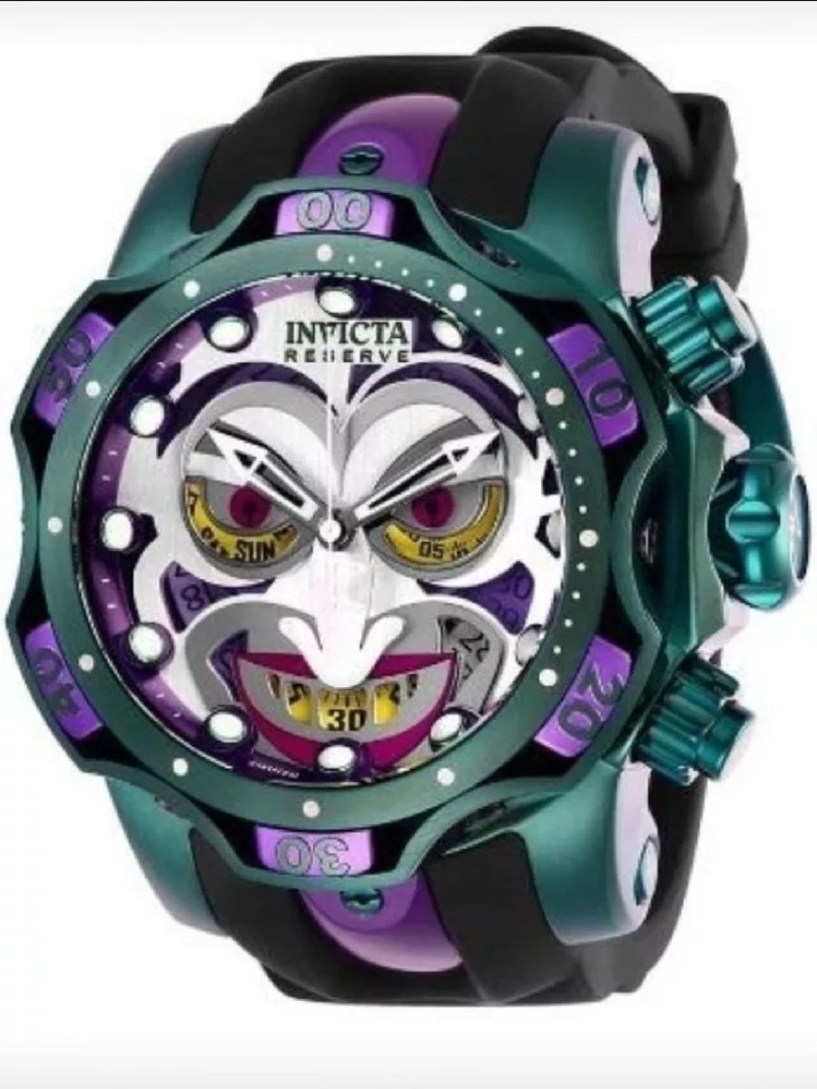 Relógio Dc Comics Jokers Coringa Invicta Linha Premium Top 1 Super ...