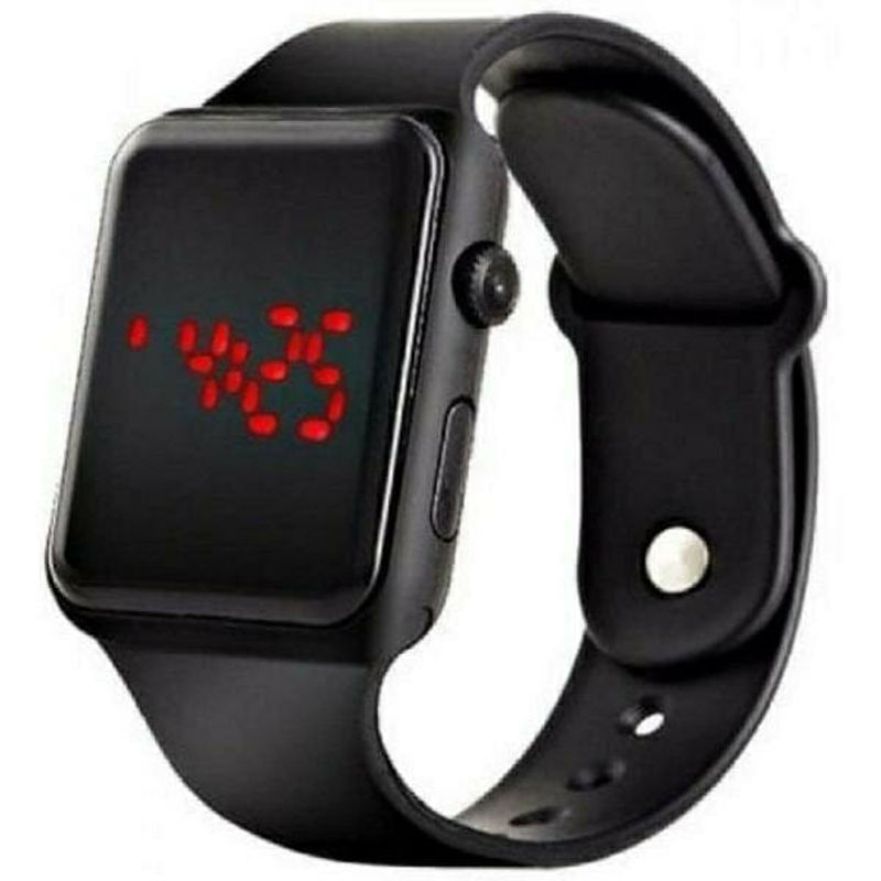 Digital led top bracelet watch black