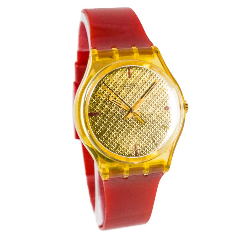 Rel gio de Pulso Swatch Swiss Gg387 Squaw Rel gio Feminino Swatch Usado 91416877 enjoei