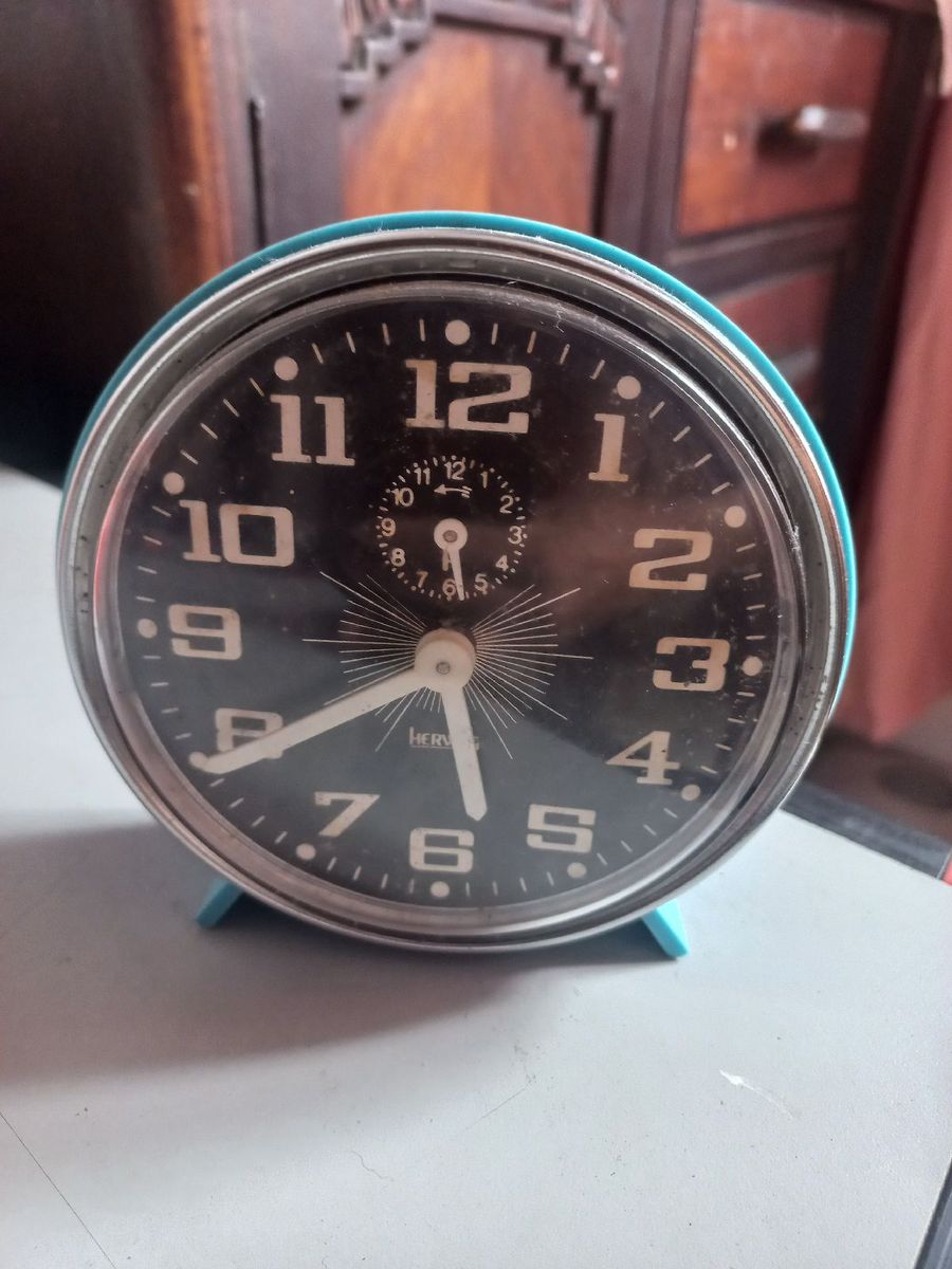 Relógio Despertador Azul Herweg Herweg Usado 103233031 enjoei