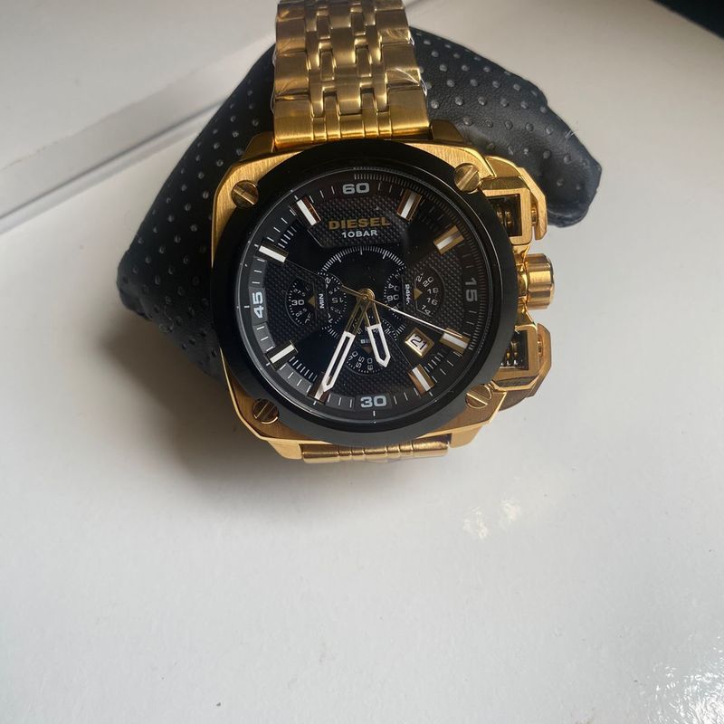 Relógio Diesel Dz7378 Bamf Gold Black 56mm | Relógio Masculino