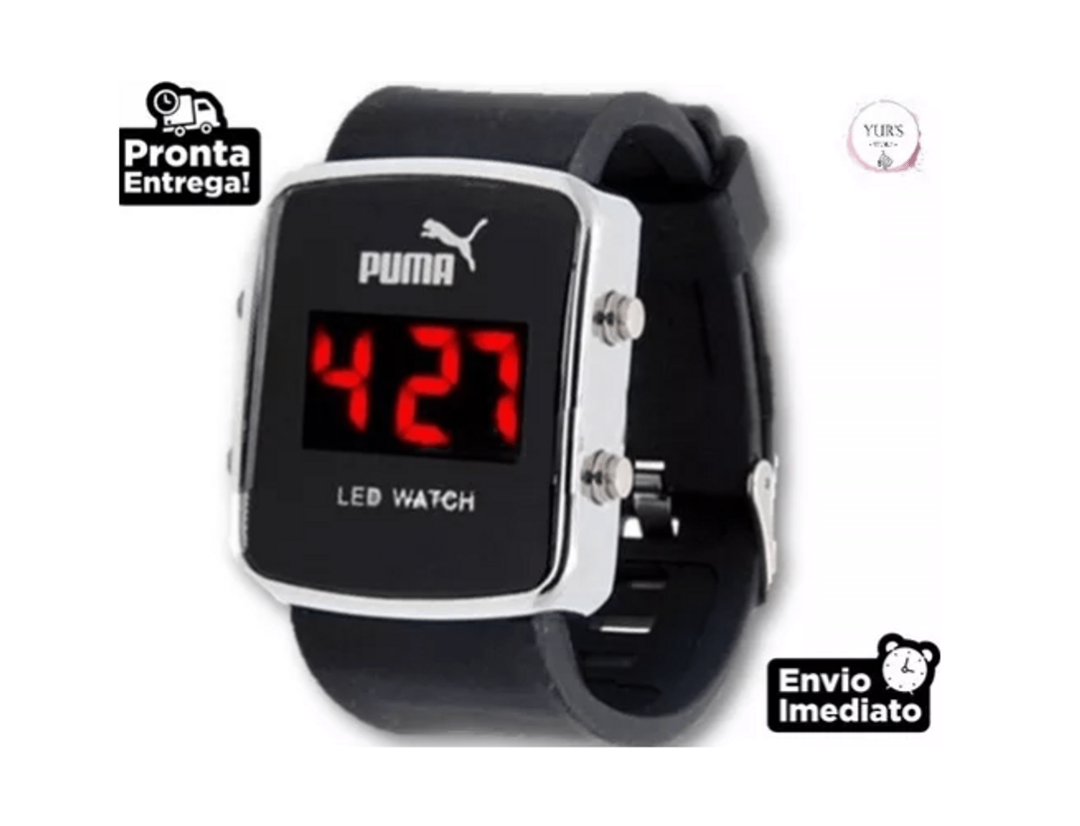 relogio digital feminino puma