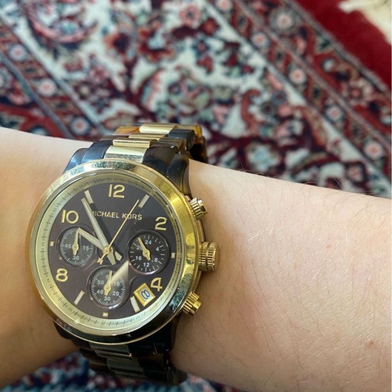 Relogio michael kors pulseira sales tartaruga