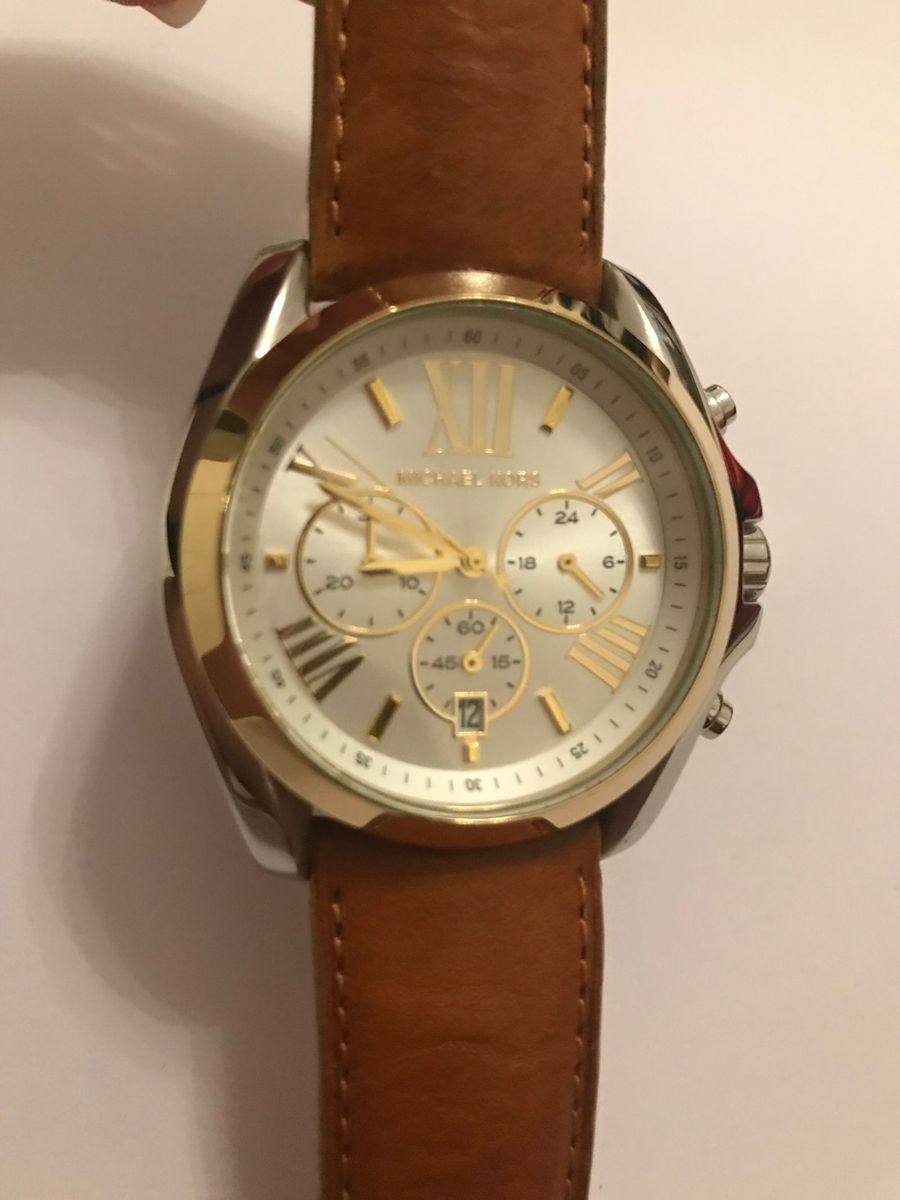 relogio michael kors pulseira de couro feminino