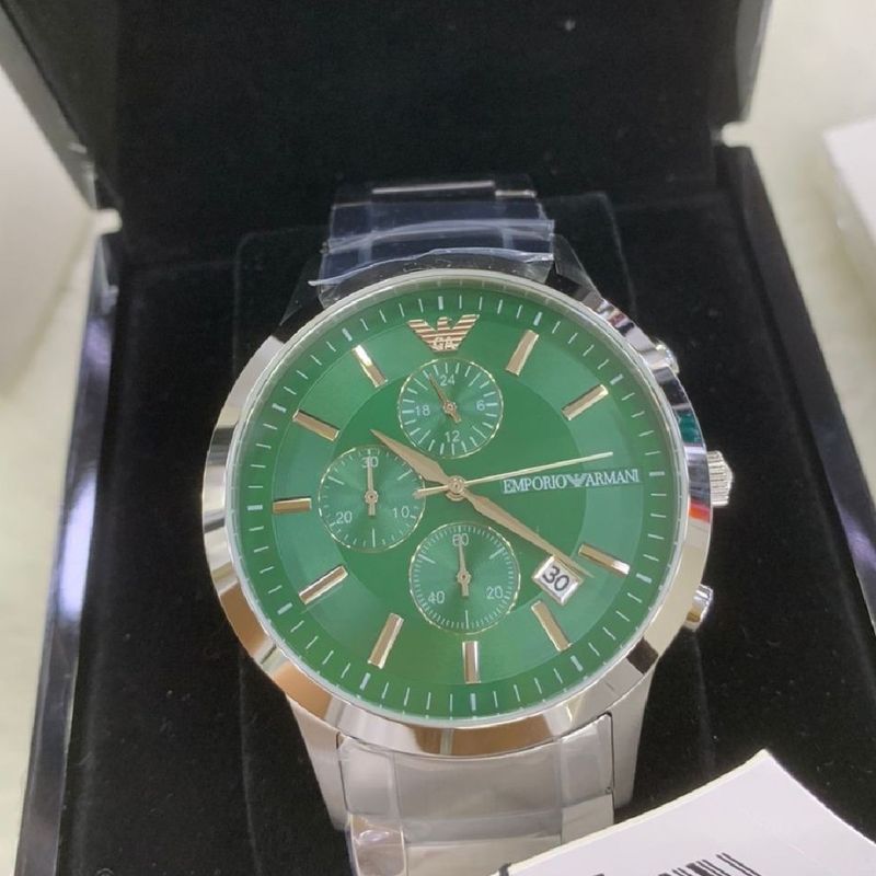 Relogio Emporio Armani Ar 11507 Prata Verde | Relógio Masculino Emporio  Armani Nunca Usado 85720560 | enjoei