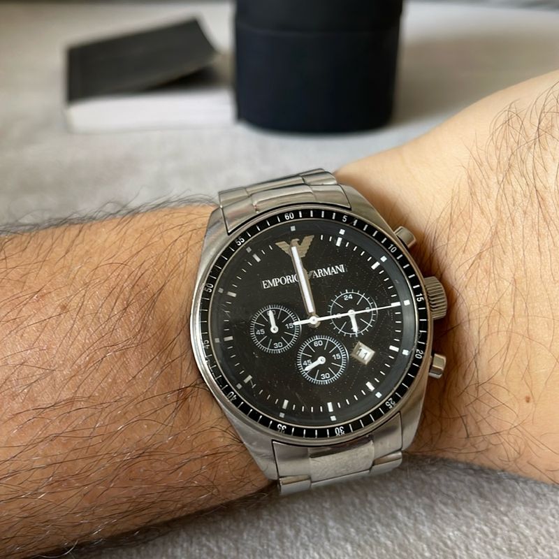 Relógio Empório Armani Cronograph Inox Masculino | Emporio Armani