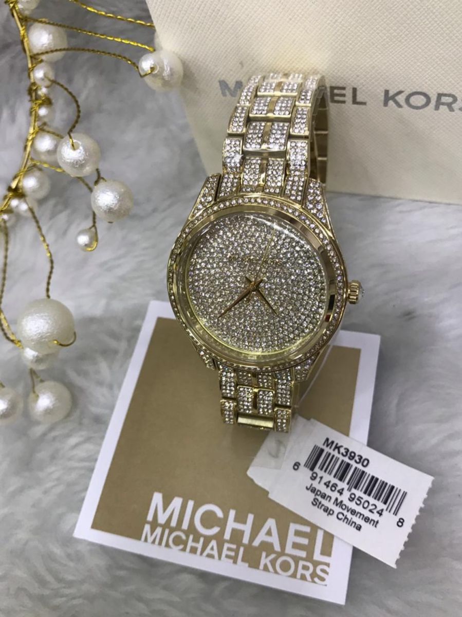 relogio michael kors cravejado