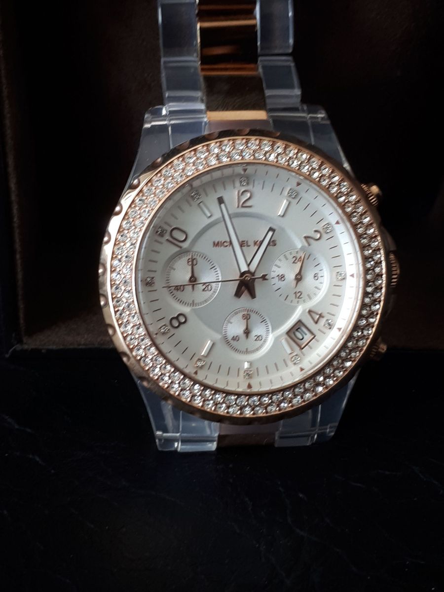 Relogio Feminino Mk5323 Mk 5323 Pulseira Transparente Relogio Feminino Michael Kors Nunca Usado Enjoei
