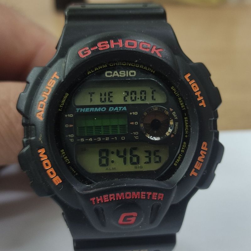 Relógio G Shock Dw 6100 Themometer | Roupa Esportiva Masculino