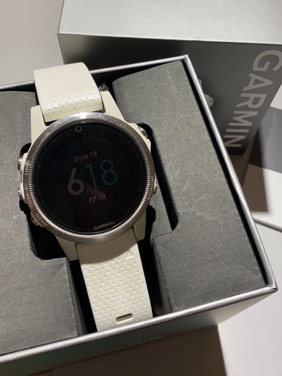 Relógio Garmin Fenix 5s Branco | Relógio Feminino Garmin Usado 47225646 ...