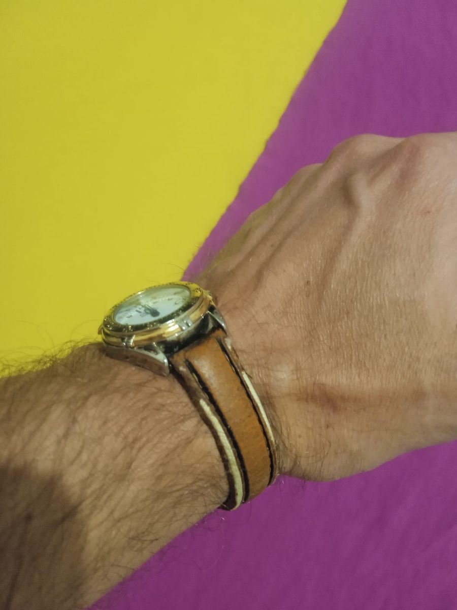 Relógio Guess Vintage Waterpro 29mm Couro Marrom Raro Delicado Unissex ...