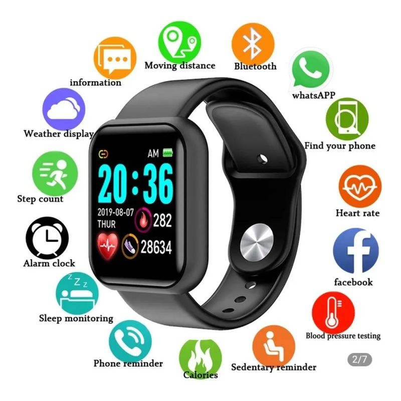 Relogio Inteligente Smartwatch D20