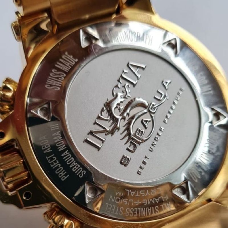 Relogio Invicta 14500 Subaqua Noma Lll Ouro 18k Relogio Masculino Invicta Usado 101928372 enjoei