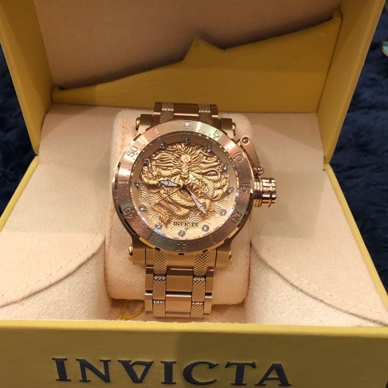 Relogio Invicta Forces Dragon 26511 Automatic Banhado a Ouro Relogio Masculino Invicta Nunca Usado 34095861 enjoei