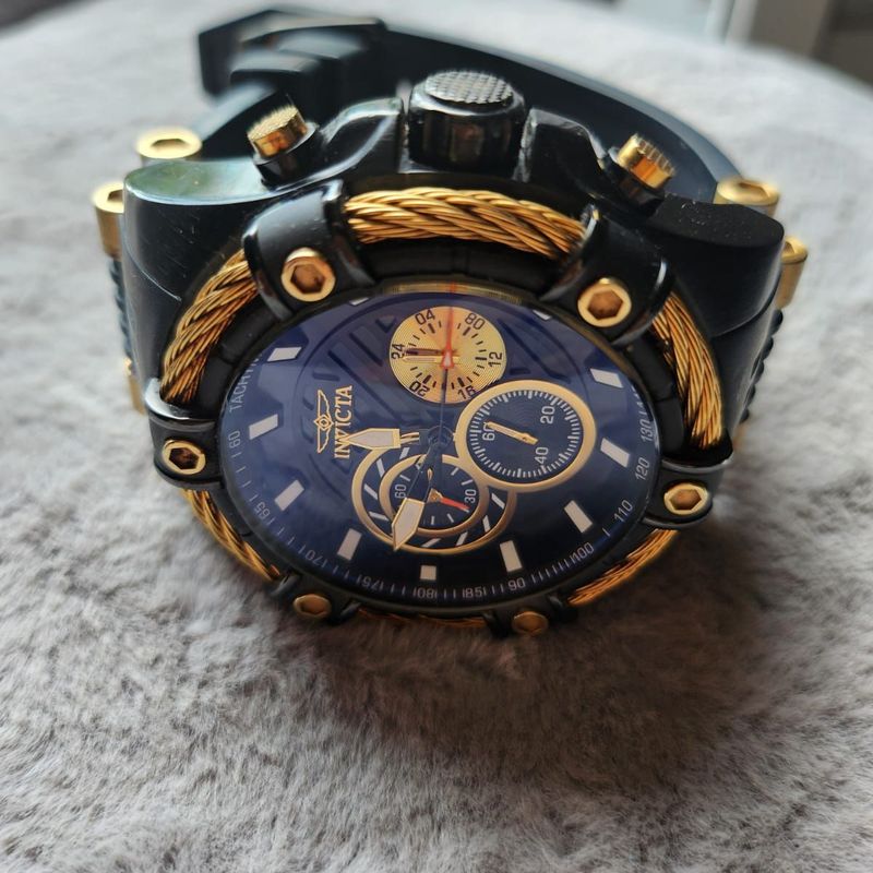 Relogio Invicta Original Modelo 28015 Bolt Gold Black Invicta Usado 101824458 enjoei