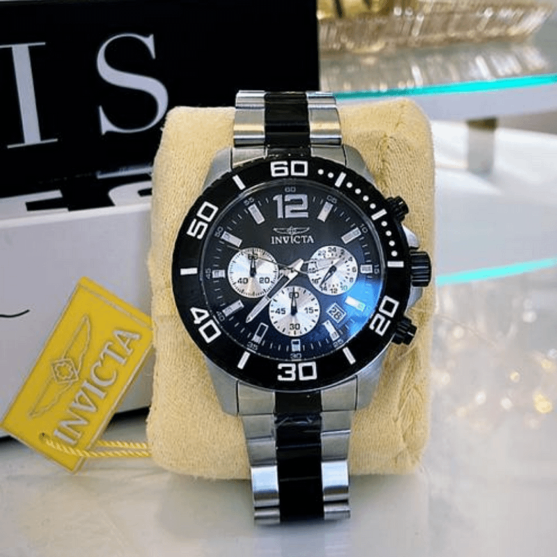 Rel gio Invicta Masculino Prata C Preto 17401 Rel gio Masculino Invicta Nunca Usado 69202605 enjoei